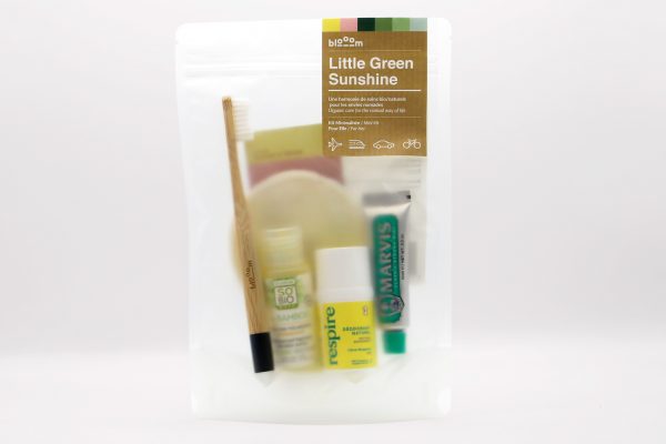 Little Green Sunshine – kit de voyage minimaliste